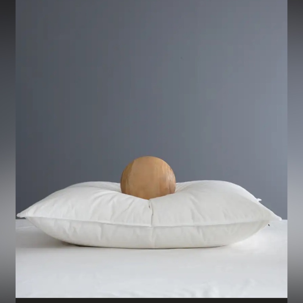 Quince Luxurious White Goose Down Pillow Standard Soft/Medium